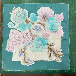 VINTAGE Nina Ricci silk scarf 30" x 30"